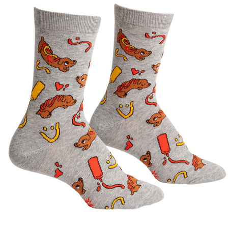 Womans Crew Socks, Little Weenies