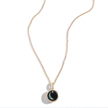 Load image into Gallery viewer, Necklace, Sky Light, Gold, Waning Crescent, 1D
