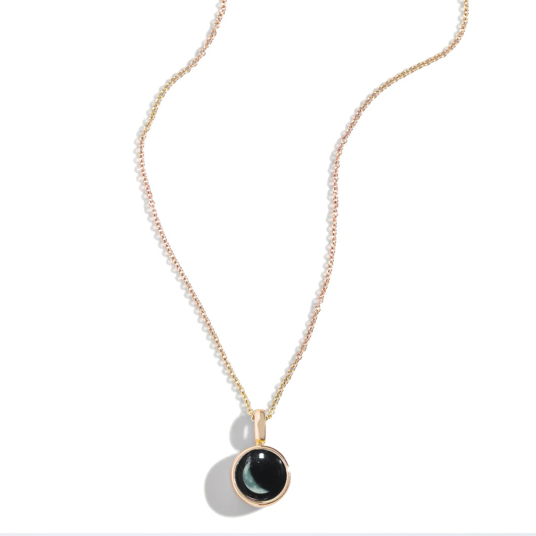 Necklace, Sky Light, Gold, Waning Crescent, 1D