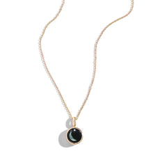 Load image into Gallery viewer, Necklace, Sky Light, Gold, Waning Crescent, 1D
