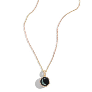 Necklace, Sky Light, Gold, Waning Crescent, 1D