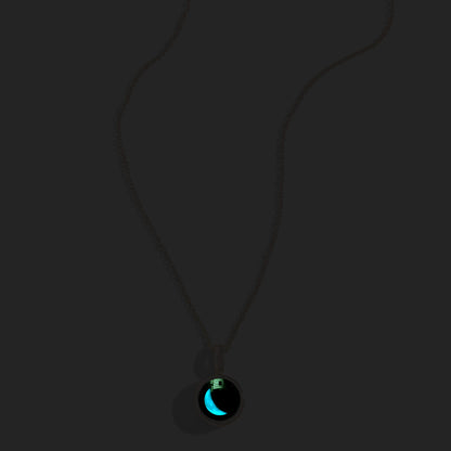 Necklace, Sky Light, Gold, Waning Crescent, 1D