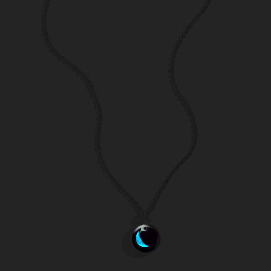 Necklace, Charmed Simplicity, Waning Crescent, 2D