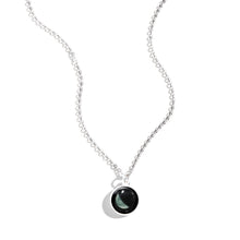 Load image into Gallery viewer, Necklace, Charmed Simplicity, Waning Crescent, 3D
