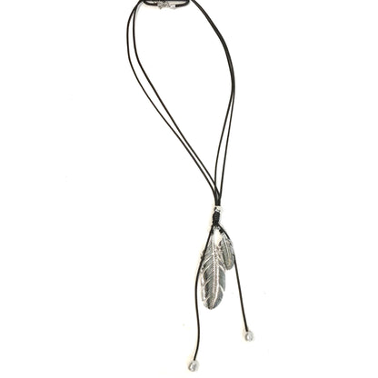 Two Leaf Pearl Pendant