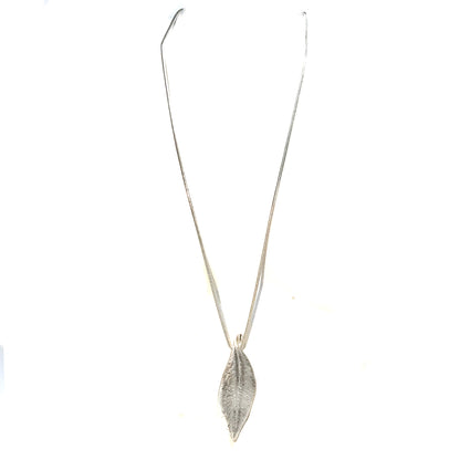 Etched Leaf Pendant