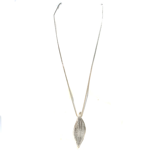 Etched Leaf Pendant