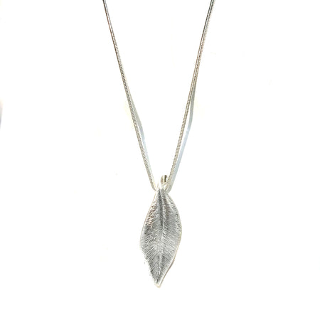 Etched Leaf Pendant