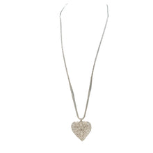 Load image into Gallery viewer, Filagree Heart Pendant, Silver
