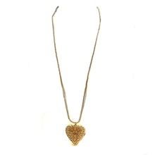 Load image into Gallery viewer, Filagree Heart Pendant, Gold
