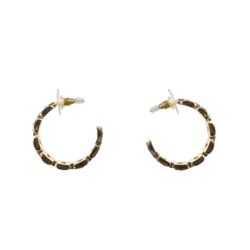 25mm Chain Earring, Gold