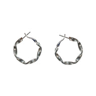 25mm Hoop Earring, Silver
