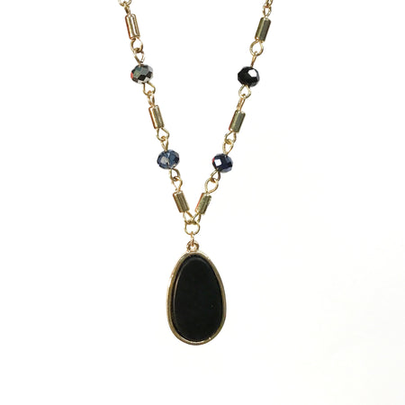 Beaded Necklace, Black