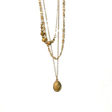 Load image into Gallery viewer, 3pc Teardrop Necklace, Coffee
