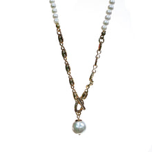 Load image into Gallery viewer, Pearl Beaded Neckalce, Gold
