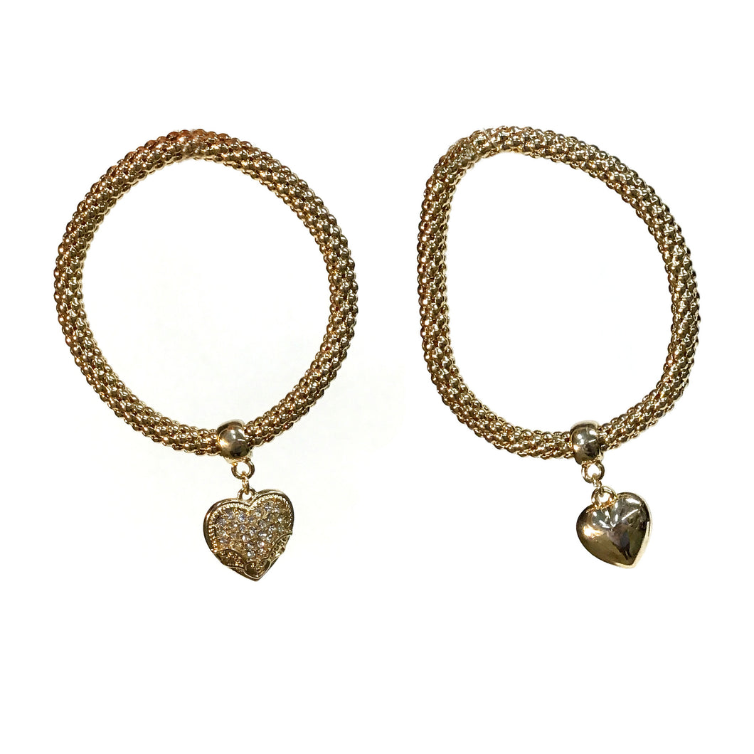 Heart Bracelet, Gold