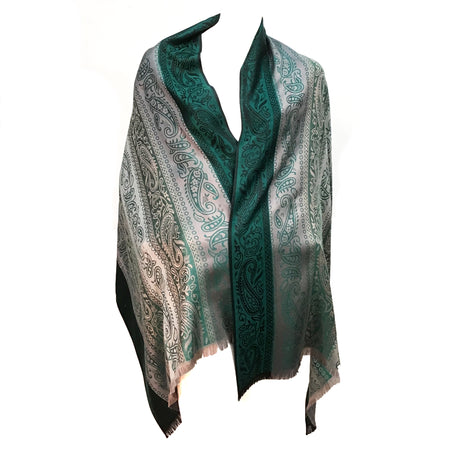 Paisley Pattern Pashmina, Green