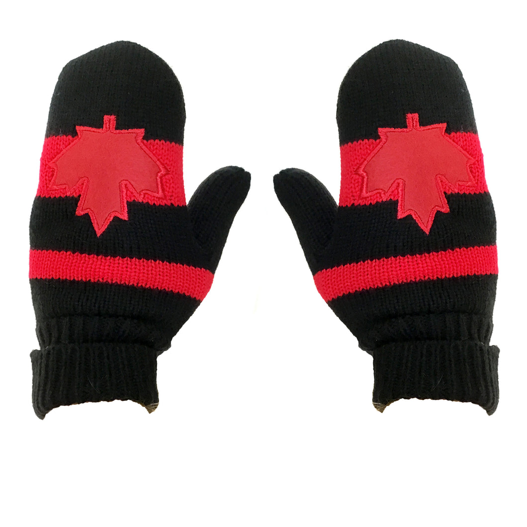 Canada Mittens, Black