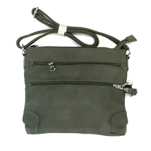 Load image into Gallery viewer, Sierra Crossbody Bag with Tassel Zippers, Olive
