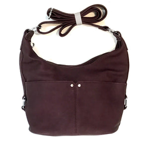 Brook Crossbody Hobo Bag, Bordeaux