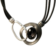 Load image into Gallery viewer, Brushed Circle Necklace
