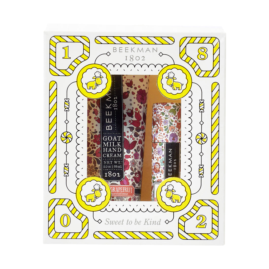 Honeyed Grapefruit Hand Cream & Lip Balm Set