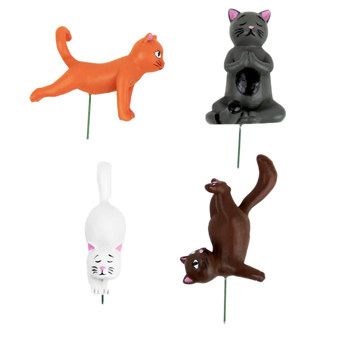 Decor,Cat Yoga Plant Marker