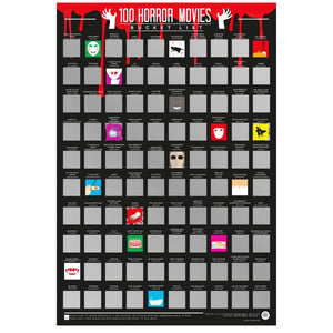 100 Horror Movie Bucket List Poster