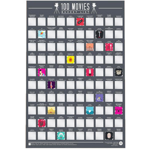 100 Movie Bucket List Poster