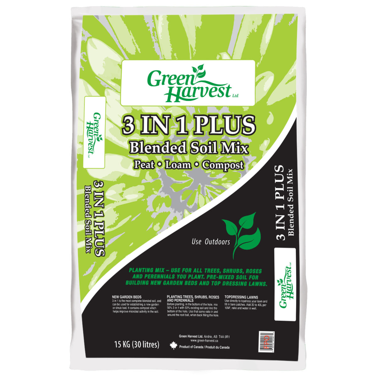 Soil, Green Harvest, 3in1 Plus, 30L