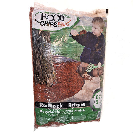 Mulch, Recycled Wood, Red Brick, 2cu.ft