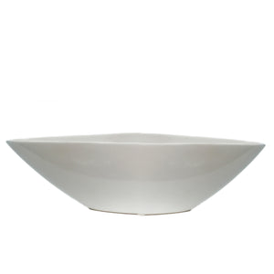 Planter, 14In, White Boat Shaped