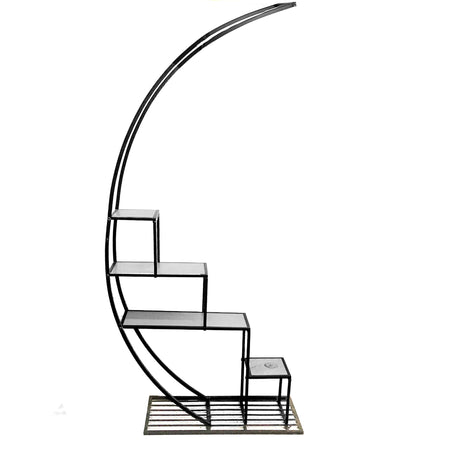 Half Moon Metal Plant Stand