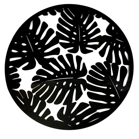 Philodendron Paradise Metal Wall Art, 40in