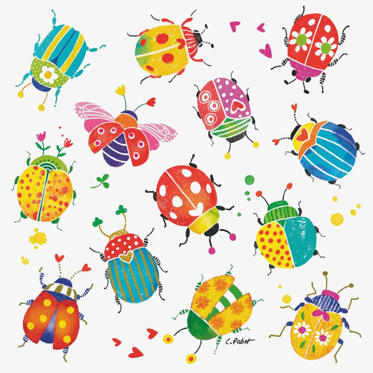 Paper Cocktail Napkin, 20 Count, Bug Party