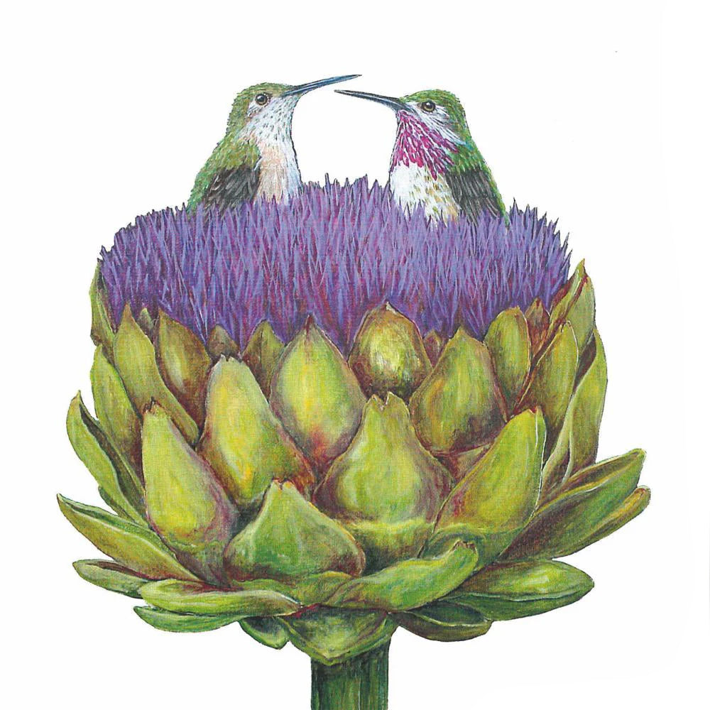 Paper Cocktail Napkin, 20 Count, Love Artichoke