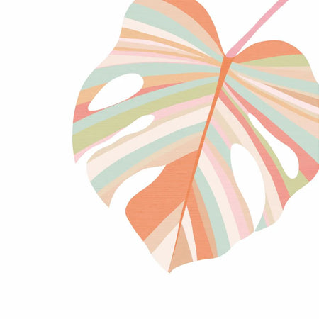 Paper Cocktail Napkin, 20 Count, Pastel Leaf