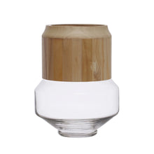 Load image into Gallery viewer, Vase, 9in, Hurricane w/ Removable Wood Collar
