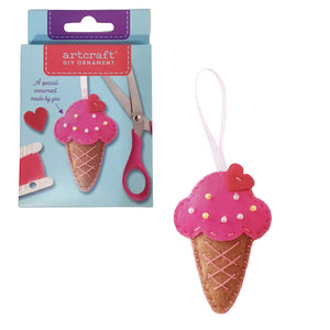 DIY Felt Icecream Ornament Kit