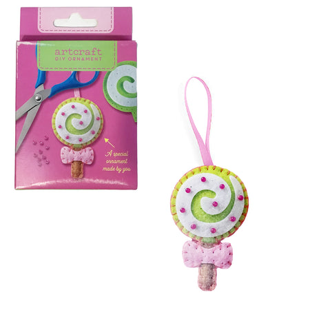 DIY Felt Lollipop Ornament Kit