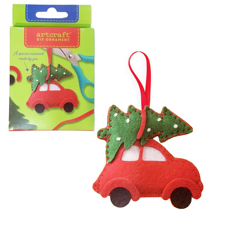 DIY Felt Christmas Truck Ornament Kit