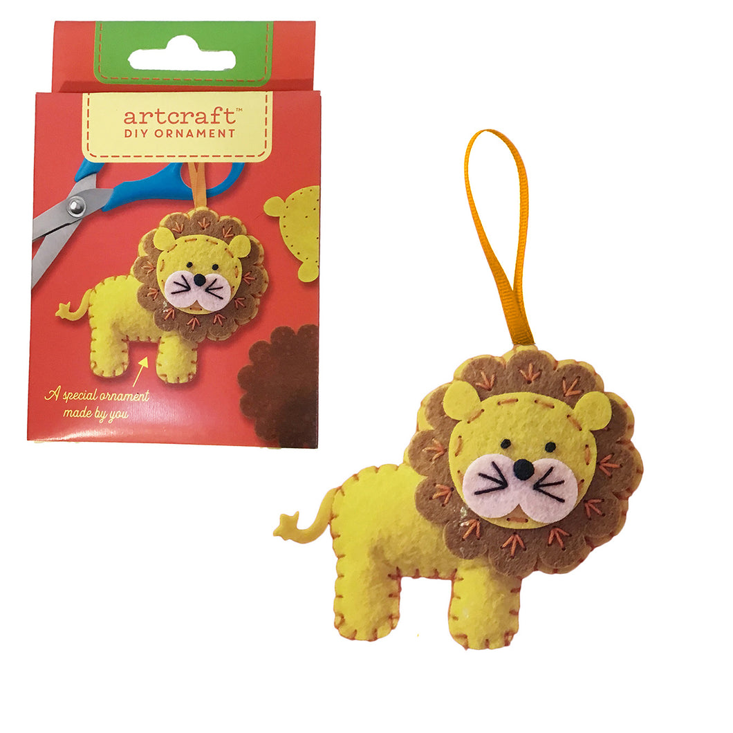 DIY Felt Lion Ornament Kit