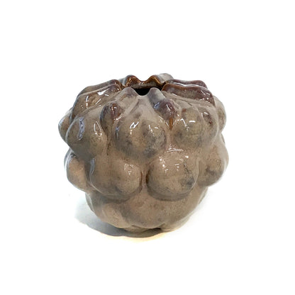 Stoneware Forned Vase, Reactive Glaze