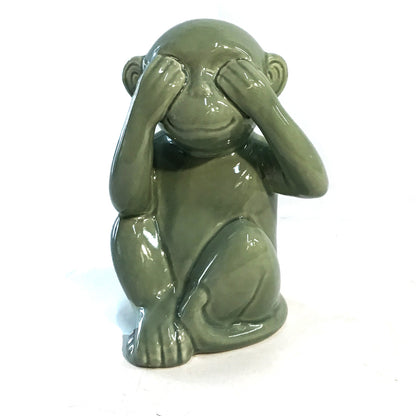 Hear/Speak/See No Evil Monkey Statuary