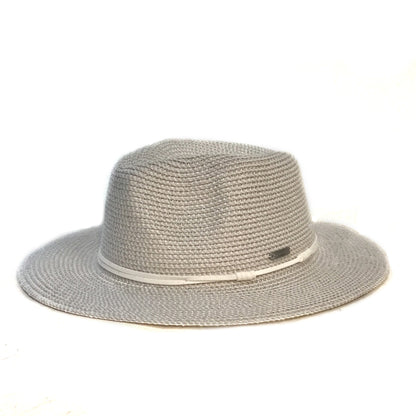 Ladies Fedora Safari,Canwell, Light Grey, One Size