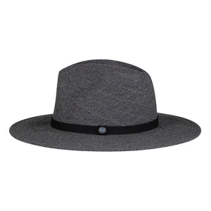 Ladies Fedora Safari,Rosebery, Charcoal, Medium