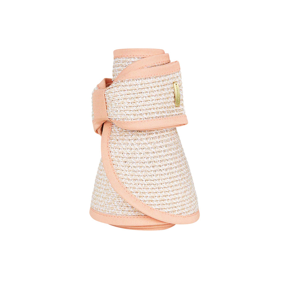 Ladies Roll Up Visor, Poolside Peach One Size