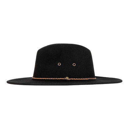Unisex Fedora, Marshall, Black, Large