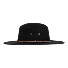 Load image into Gallery viewer, Unisex Fedora, Marshall, Black, Large

