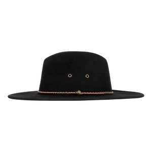 Unisex Fedora, Marshall, Black, Large